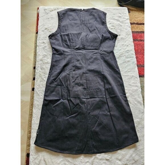 Vintage Emily the Strange Dress, Sleeveless, Red Stripes, Black, Large - Picture 6 of 6